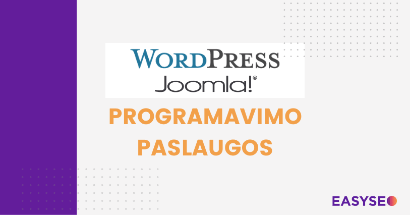 wordpress joomla programavimo paslaugos