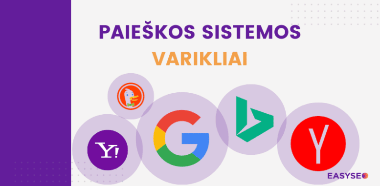 paieškos sistemos varikliai