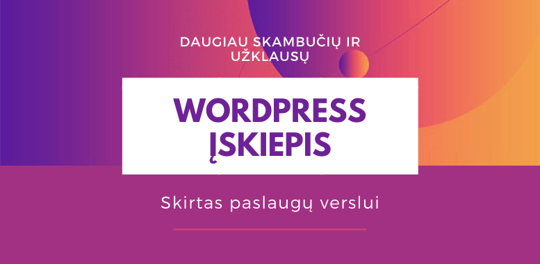 wordpress įskiepis verslui