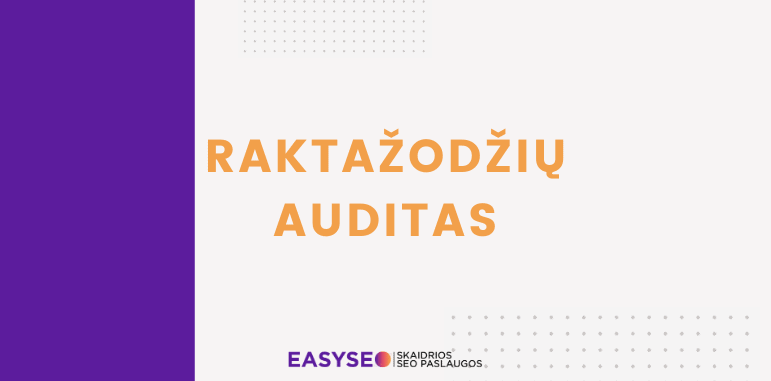 raktažodžių auditas