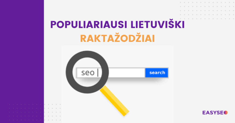 populiariausi lietuviški raktažodžiai