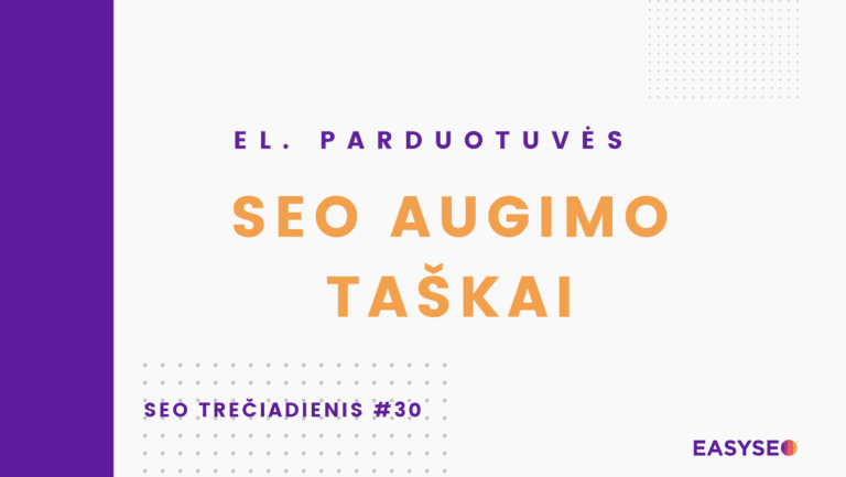 seo treciadienis 30