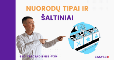 nuorodų tipai ir šaltiniai