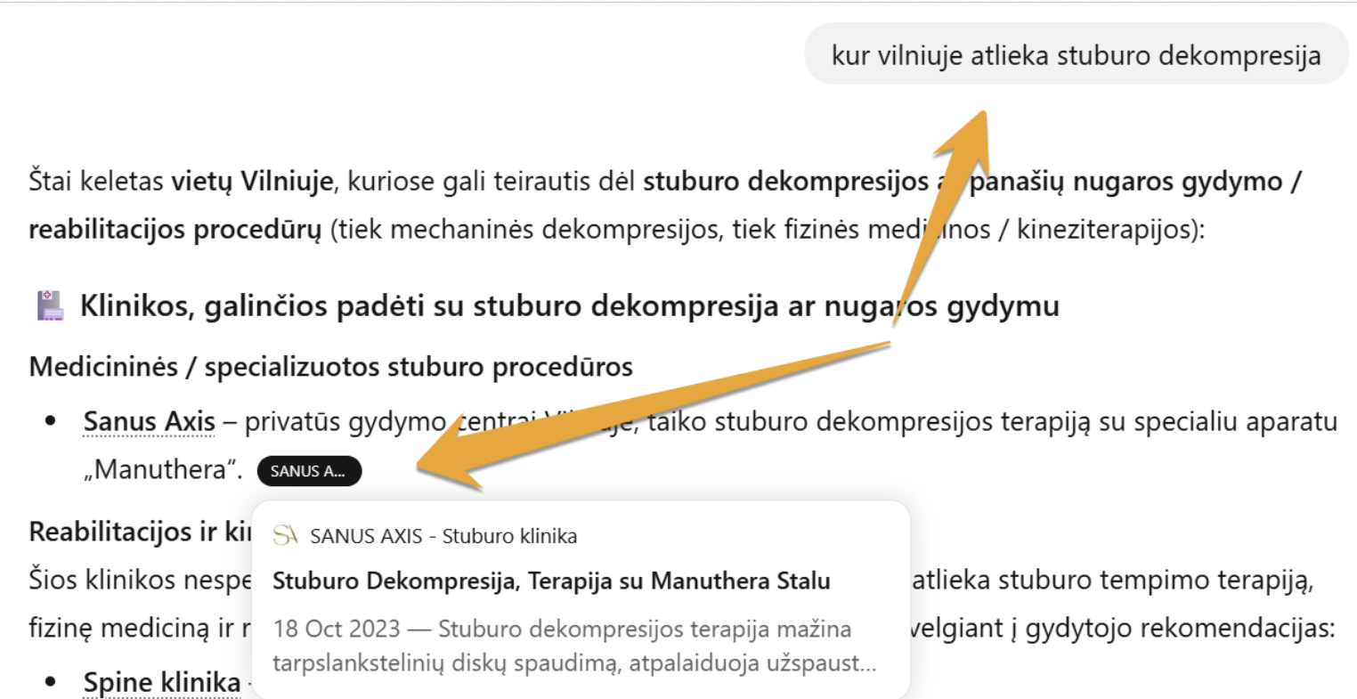 AI SEO ir GEO paslaugos verslui 4 chat gpt citations